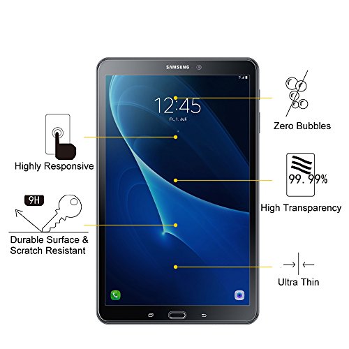 Fintie Samsung Galaxy Tab A 10.1 Panzergla Schutzfolie – Klar HD 9H stark kratzfest Hartglas Displayschutzfolie Glasfolie Screen Protector Displayschutz Folie Displayfolie für Samsung Galaxy Tab A 10,1 Zoll T580N / T585N Tablet (2016 Version) - 5