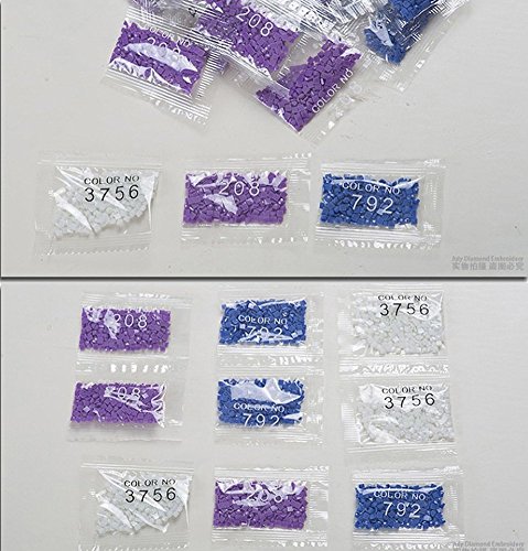 Set Diamond Painting Strass Mosaik Bild Basteln Bastelset Steine Pferde Strand 25x21cm - 6