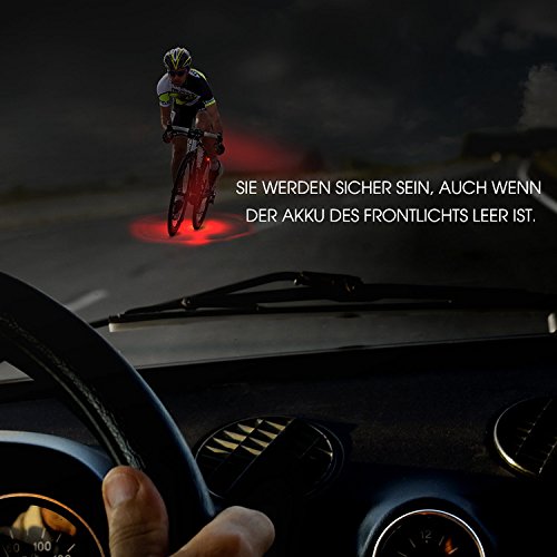 HODGSON Fahrrad Rücklicht USB Wiederaufladbares Rücklicht für Radfahren, Spritzwassergeschützt, Superhelle Rückleuchte, Sichere Taschenlampe Für Radfahren - 6