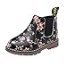 Produktbild Huatime Winter Weichen Freizeitschuhe Schneestiefel - Mode Kleinkind Sneaker Kinder Mädchen Reißverschluss Knöchel Stiefel Blumen Blume Druck Schuhe Herbst Winter Martin Wohnungen