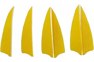 AMEYXGS MILAEM 50pcs 3 Pouces Tir à l'arc Plumes Plume de flèche Plumes Naturelles pour la Chasse flèches Aile Droite