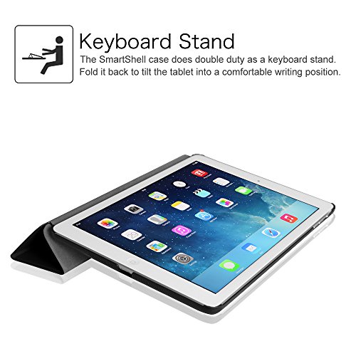 Fintie iPad Air Hülle Case – Ultra Slim Superleicht Schutzhülle Smart Shell Cover Tasche Etui mit Auto Schlaf / Wach und Standfunktion für Apple iPad Air, Schwarz - 7