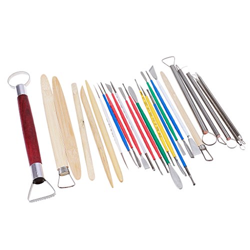 26pcs Ton Bildhauerei Gesetzt Wachs Carving Keramik Werkzeuge Shaper Polymer-Modellierung - 5