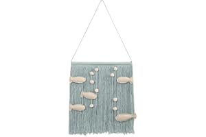Lorena Canals Decorazione da Parete Ocean 100% Cotone -Aquablau- 40x45x2 cm