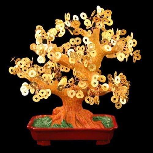 Stunning Artificial Chinese Coin Money Tree S by MZO