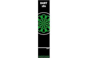 ‎KINGPOWER Kingpower Dartteppich mit Abwurflinie, Dart Zubehör mit Motiv, Dartmatte mit Oche, pflegeleichter Teppich rutschfest