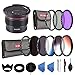 Produktbild Beschoi 9 Pcs Filter Set 58mm UV CPL FLD + Graufilter 58mm (ND2 ND4 ND8) + Verlaufsfilter Orange Blau Grau + Fisheye Objektiv 58mm + Filter Zubehör Kit