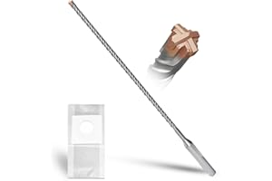 METOTY Foret SDS Plus 6 mm × 260 mm, avec 4 tranchants en carbure de tungstène, tête avec revêtement, foret à maçonnerie, foret à béton, pour pierre, béton, pierre naturelle, mur de brique