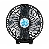 Marxways Mini USB Rechargeable Ventilateur, Main Pliable Portable a Pile Ventilateur de bureau pour bureau/Voyage/Camping/extérieur (Noir)