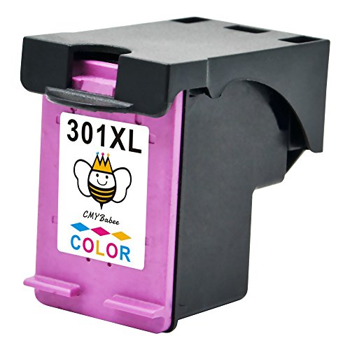 CMYBabee hohe Ausbeute Ersatz f¨¹r HP tintenpatronen 301 XL (CH561EE CH562EE CH563EE CH564EE) druckerpatronen 301XL Combo Set Kompatibel f¨¹r HP Deskjet 2540 2542 2544 1015a 1510 3050A Envy 4500 4502 4504 4505 4507 5530 5532 Drucker Multi-Pack (1*Schwarz, 1*Tri-Farbe) - 5