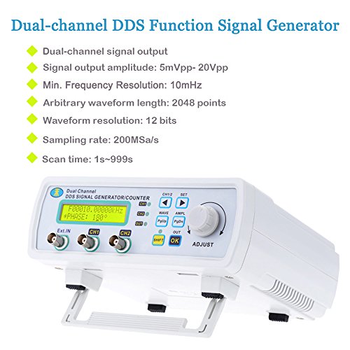 KKmoon Hohe Präzision DDS digitale Dual Kanal Signal Generator Willkürlichen Wellenformen Frequenzmesser 200MSa/s - 2