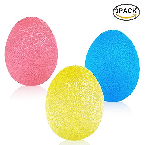 SKL Pelotas de ejercicio de mano de resistencia a los huevos, pelotas de agarre para entrenamiento de fuerza d