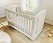 Start-Rite Brook Rocking Cot 3 with 3 Position Mattress Base (Ivory)