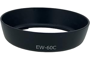 Braleto EW-60C Parasol para Lente for Canon EF 28-90mm f/4-5.6 II USM & EF-S 18-55mm f/3.5-5.6 & EF28-80mm F3.5-5.6 V USM Lente Parasol para Lente Camera Protege el Objetivo y Evita los Reflejos
