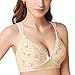 HOEREV Cotton Soft Nursing Maternity Non-wired Breast Feeding Bra