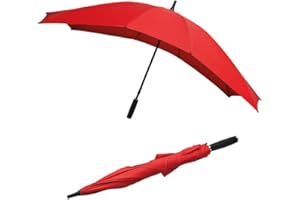 LE MONDE DU PARAPLUIE Parapluie droit pour deux - parapluie pour couple - rouge - excellente résistance au vent - Falcone