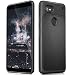 Produktbild Google Pixel 2 XL Hülle, KuGi Ultra Slim PU Leder Drop-Resistance Case [Hexagon Texture] Soft Cover Handyhülle für Google Pixel 2 XL Smartphone (Schwarz)