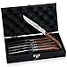 Produktbild FlyingColors Laguiole Steakmesser Set. Edelstahl, Palisander Griff, Geschenk-Holzkiste , 6 Stück