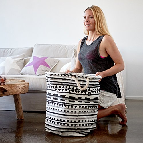 Pink Papaya Wäschesack Idiko, formstabiler Baumwoll Wäschekorb für ihre Schmutzwäsche - 2