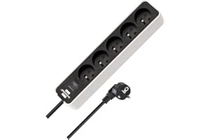 ‎BRENNENSTUHL Brennenstuhl Ecolor Listwa Zasilająca, Biały/Czarny, 3 m