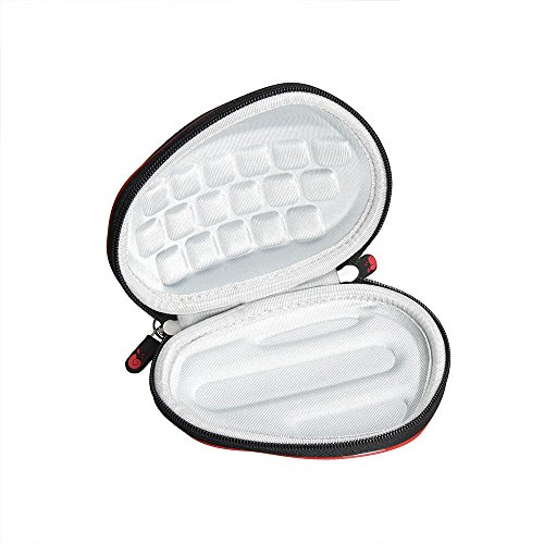 Hermitshell Travel Hart EVA Lagerung Tasche Schutz hülle Etui Tragetasche Beutel Compact Größen und karabiner für Logitech Mouse Maus MX Farbe: schwarz Größe: MX Master - 6