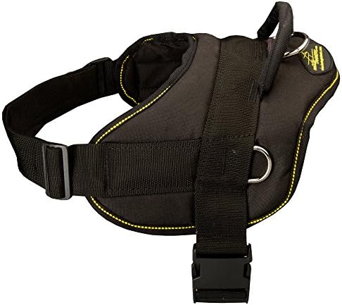 Nylon Dog Harness Adjustable Lightweight for Pulling, Walking and Training - Size XL
