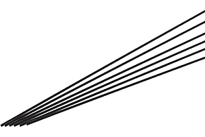 QUARKZMAN 10 Pièces Barre en Fibre de Carbone, 3mm x 400mm Tige de Carbone pour Avion RC, Bricolage, Cerf-Volant, Tube d'Aile de Quadricoptère, Réparation de Bras