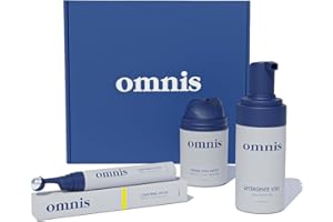 Omnis Uomo Kit Skincare: Crema Viso Notte Anti-Età + Contorno Occhi Anti-Borse + Detergente Viso Uomo – Idratazione, Anti-Rughe, Pulizia Profonda (CREMA VISO + CONTORNO OCCHI+ DETERGENTE)