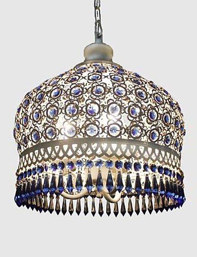 Pendant Lights Blue Crystal Hand-Woven Bohemia Mediterranean Style