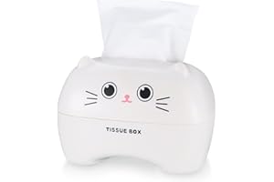 ZHUJIEHIGH Pudełko na chusteczki kosmetyczne, pudełko na chusteczki higieniczne, pudełko na chusteczki higieniczne, pudełko na serwetki do domu, biura, samochodu, kolor biały