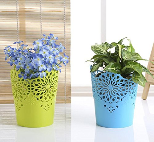 Da.Wa Schneiden Pflanze Vase Topf Stift Make-up Bürstenhalter Schreibtisch Ordentlich Organizer Veranstalter Aufbewahrungskorb - 2