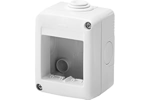 Gewiss Contenitore per Apparecchi System, Protetto, 2 Posti, Grigio Ral 7035, IP40