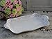Produktbild Französisch Vintage Style Rechteckige Creme Shabby Tablett Servierteller Platter