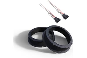 Audioproject A417 - Set di Anelli per Altoparlanti + Adattatore Cavo Compatibile con VW Golf 4 5 Passat 3B BG Polo 9N Beetle Audi A2 Seat Leon Toledo Skoda Fabia 165 mm Adattatore Altoparlante Coppia