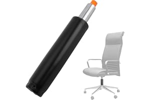 PRITOK Vérin à gaz stable : vérin à gaz pour chaise de bureau, chaise de bureau, charge maximale 200 kg, hauteur réglable, longueur totale 278 à 393 mm, longueur du piston 220 mm pour chaise pivotante
