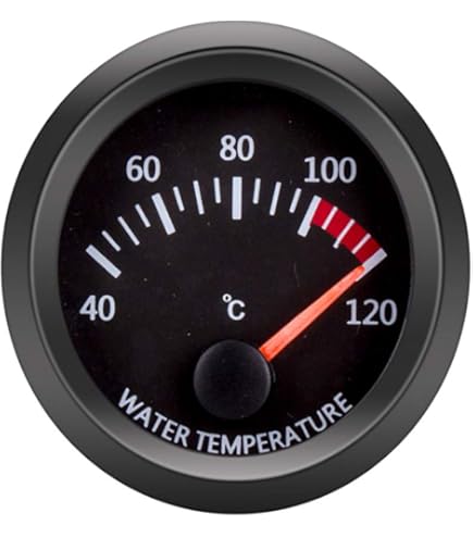 Indicatore Temperatura Acqua OSCULATI - 40/120°C, Nero Lucido | Per Barche