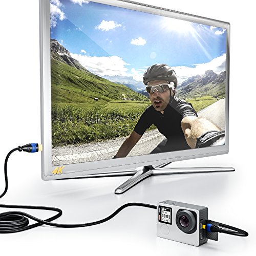 deleyCON 3m micro HDMI Kabel HDMI 2.0 / 1.4a kompatibel High Speed mit Ethernet (Neuster Standard) ARC 3D 4K Ultra HD (1080p/2160p) - 5