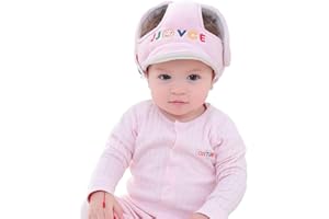 EYANDS Eyand Casco di sicurezza per bambini - Cappello per casco di sicurezza regolabile per bambino, Cappello di sicurezza protettivo per neonati morbidi, Cappello di protezione per la testa (rosa)