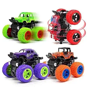 mittali dispatch Unbreakable Pull Along Back Friction Power die cast Toy Vehicle Push and Go Crawling Toys for Kids,Toys for Girls,Boys Baby Toys for Kids 3 Years 4wd 360 Rotating Car Set of 2.