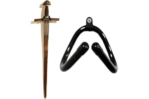 AUXPHOME Mini support mural pour épée, poignard, hache, keyblade – Affichage vertical ou horizontal – Facile à mouler selon vos besoins spécifiques – Simple et robuste