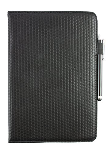 Emartbuy Medion LifeTab P9701 9.7 Zoll Tablet PC Universal ( 9 – 10 Zoll ) Gepolsterte Design Schwarz 360 Grad Rotierende Stand Folio Geldbörse Tasche Hülle + Schwarz Eingabestift - 2