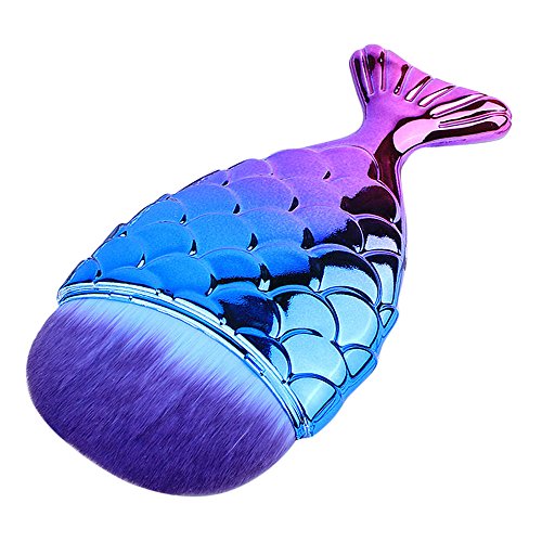Make up Brush Vovotrade Powder Fish Scale Make-up Pinsel_Lila - 2