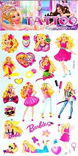 5 Bögen Cartoon Zeichentrick Prinzessin Tattoos Fake Tattoos Geschenk für Kinder - 4