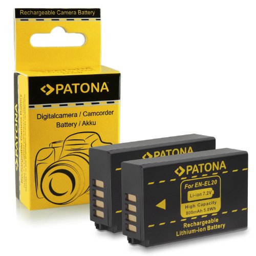 2x Batterie EN-EL20 pour Nikon 1 J1   1 J2   1 J3   1 S1   Coolpix A