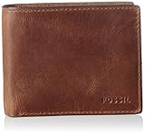 Kein Henkel, kein Tragegurt Fossil Herren Derrick Geldbörse, Braun (Brown) 1.9x8.9x11.4 cm