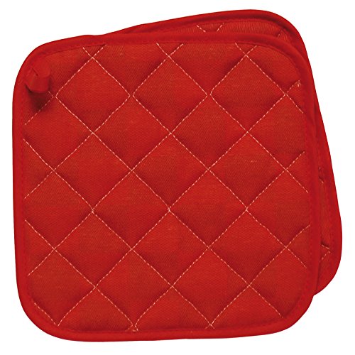 Excèlsa Topflappen, viereckig, 2-teilig, Rot