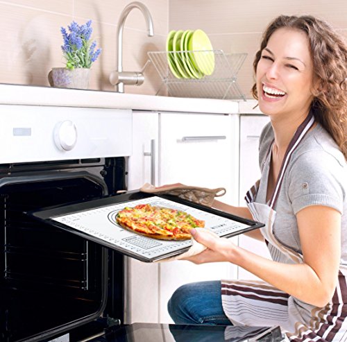 HEYNNA Premium Silikon Backmatte / Rutschfeste Backunterlage 60x40cm – Koch und Back Silikonmatte, Backofenfest, 100% BPA frei - 7