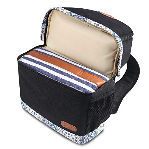 Kattee Sac    Dos pour Appareil Photo R  flex Ordinateur en Canvas   Cuir Housse de protection pour Appareil Photo Canon Nikon Sony Olympus