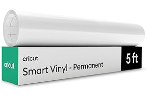 Cricut Smart Vinyl – Permanent, Weiß – 33 cm x 152,4 cm – Großpackung