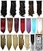 23 inches(58cm) Long Straight 8 Piece Full Head 18Clips Womens Ladies Girls Clip in Hair Extensions (23 inches, Dark Red)